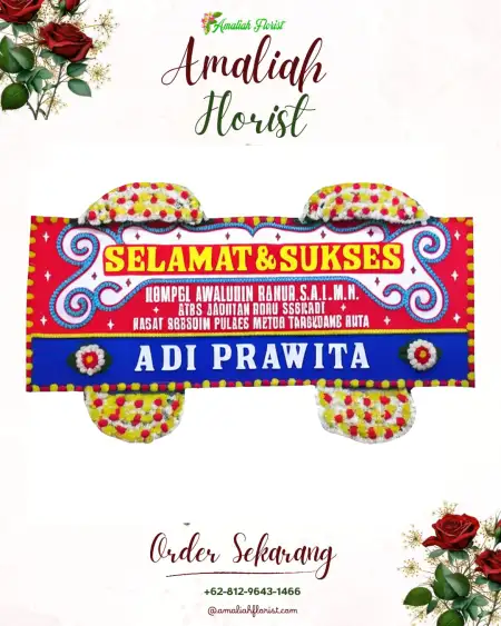 Papan Bunga Ucapan Selamat Mbulmu Yalma